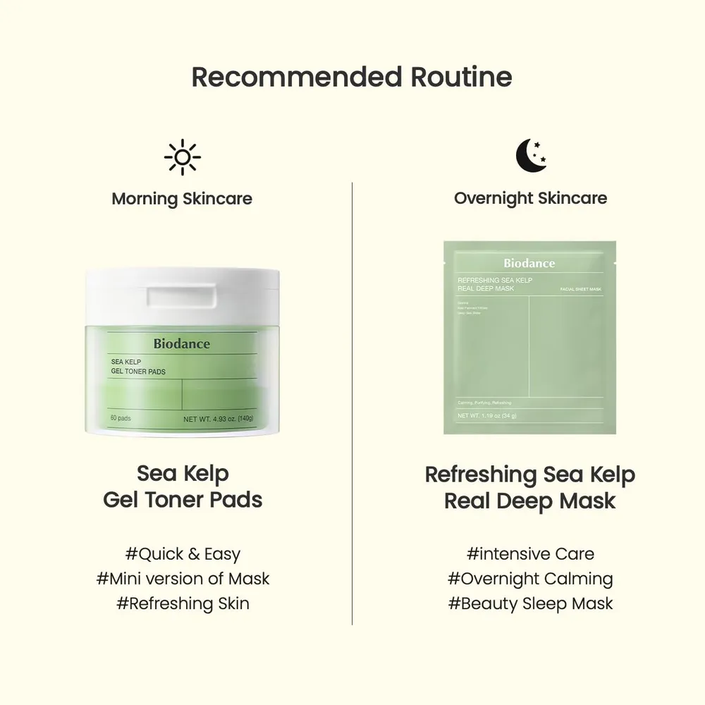 SET BIODANCE MASCARILLA & ALMOHADILLAS