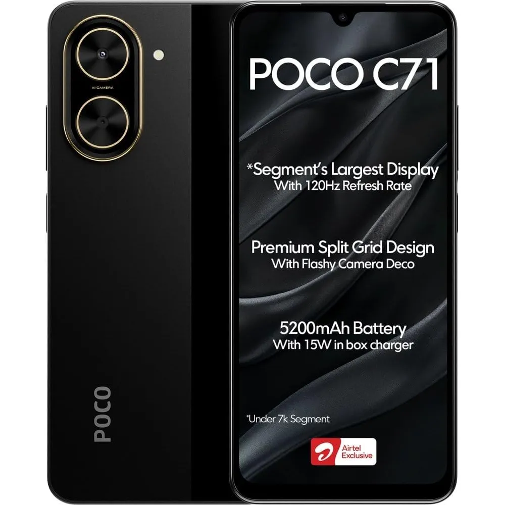 CELULAR XIAOMI POCO C71 128GB 4GB | NEGRO