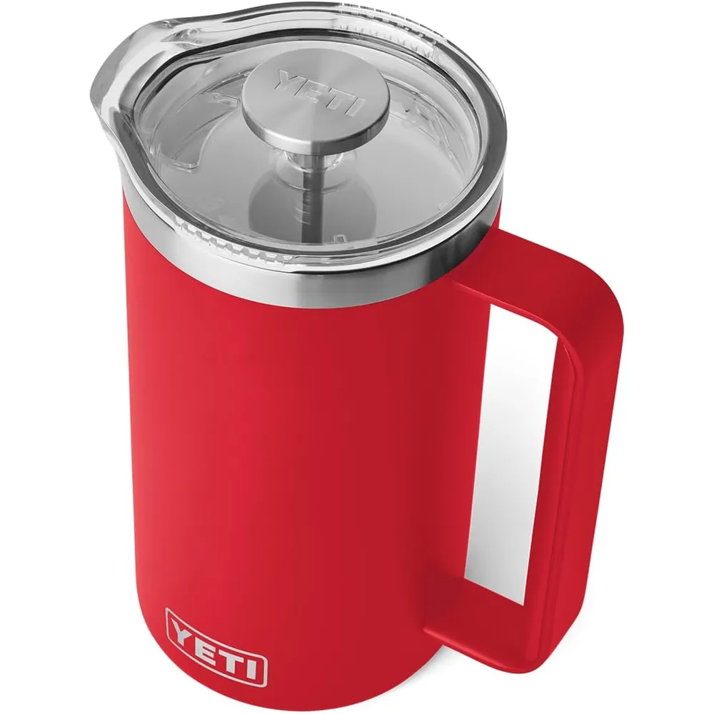YETI Rambler Prensa francesa con Tapa Magslider de 34 oz | Rojo