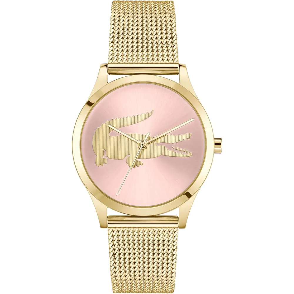 RELOJ LACOSTE CROCODELLE MUJER - GOLD PINK