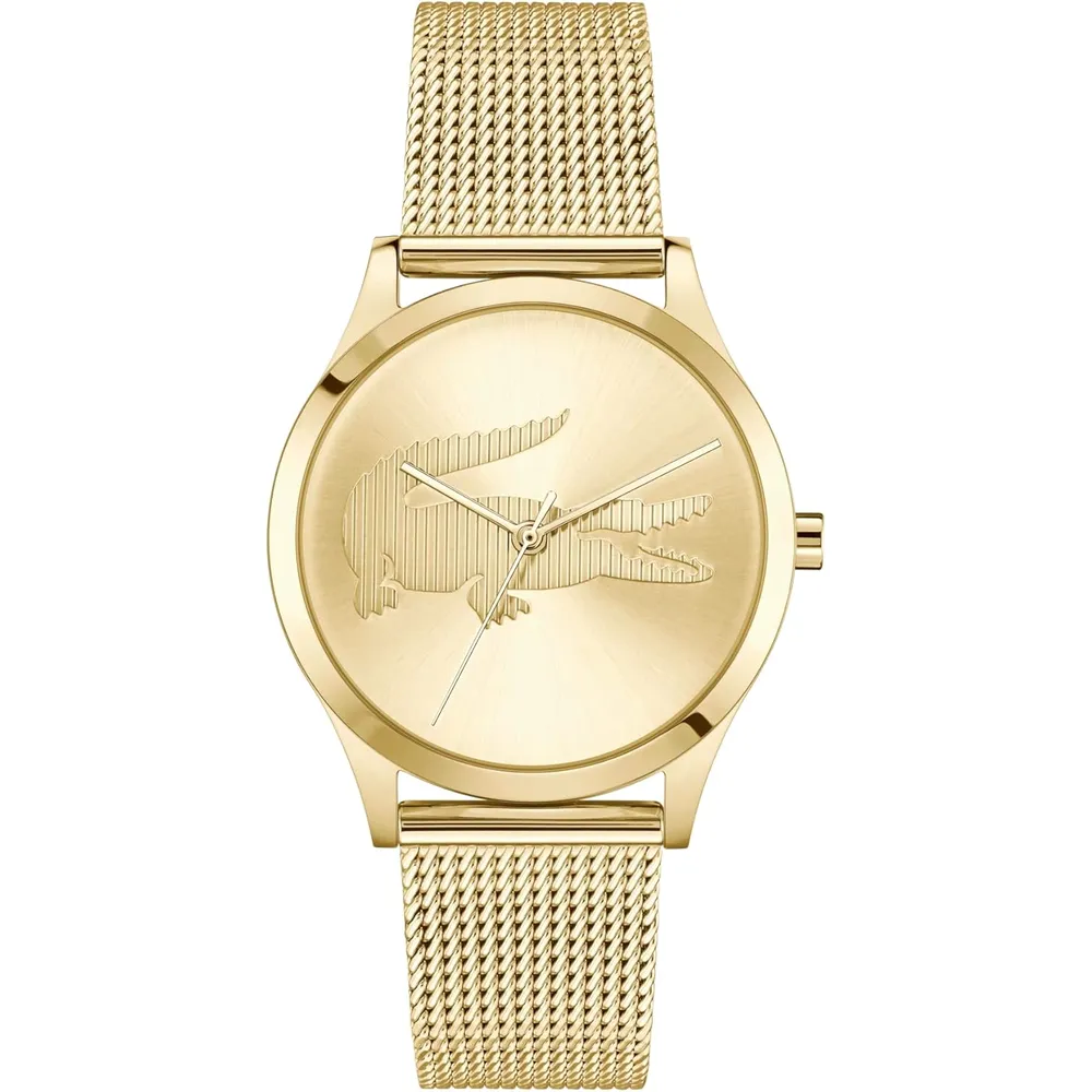 RELOJ LACOSTE CROCODELLE MUJER - GOLD CHAMPAGNE
