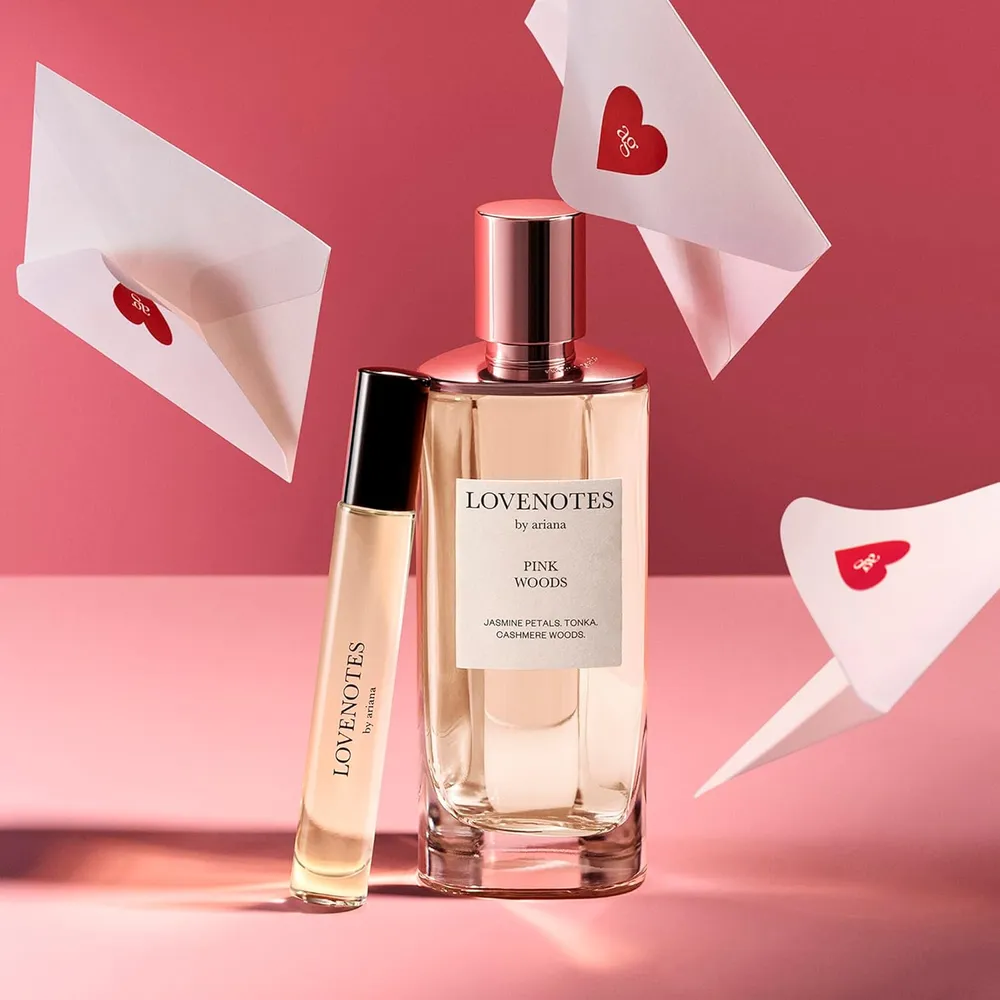 PERFUME ARIANA GRANDE LOVE NOTES PINK WOODS EDP 0.3 OZ / 9 ML