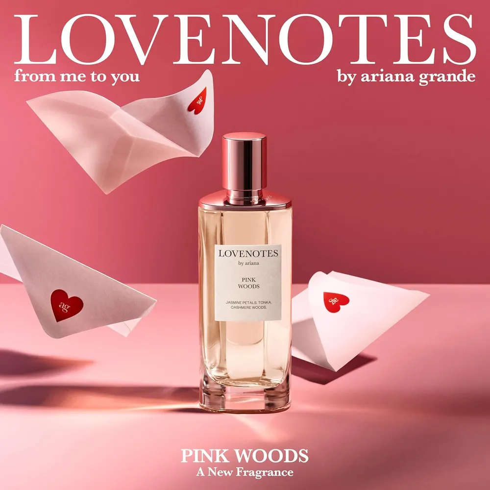 PERFUME ARIANA GRANDE LOVE NOTES PINK WOODS EDP 4.2 OZ / 124 ML