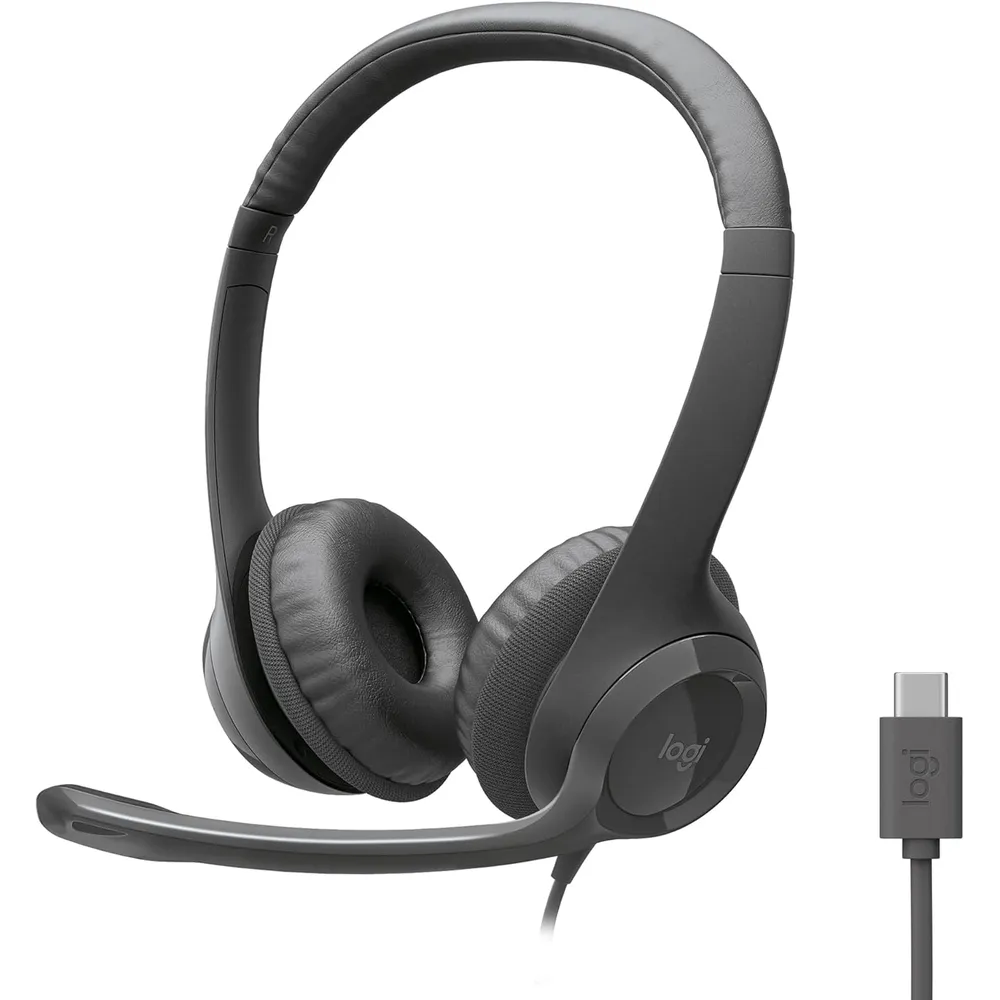 AUDÍFONOS ALÁMBRICOS H391 LOGITECH | GRAFITO