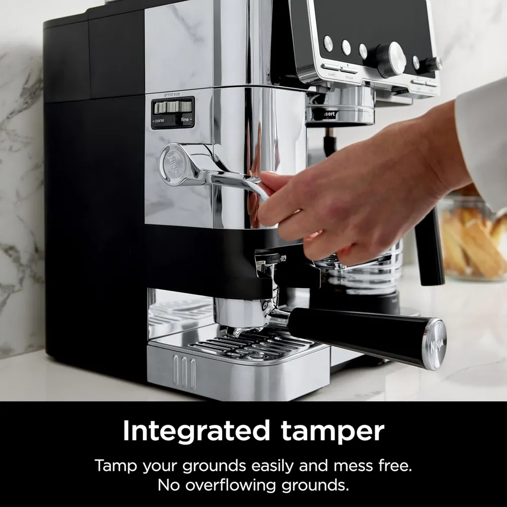 NINJA LUXE CAFÉ ES701, CAFETERA ESPRESSO Y FILTRO CON ESPUMADOR | NEGRO