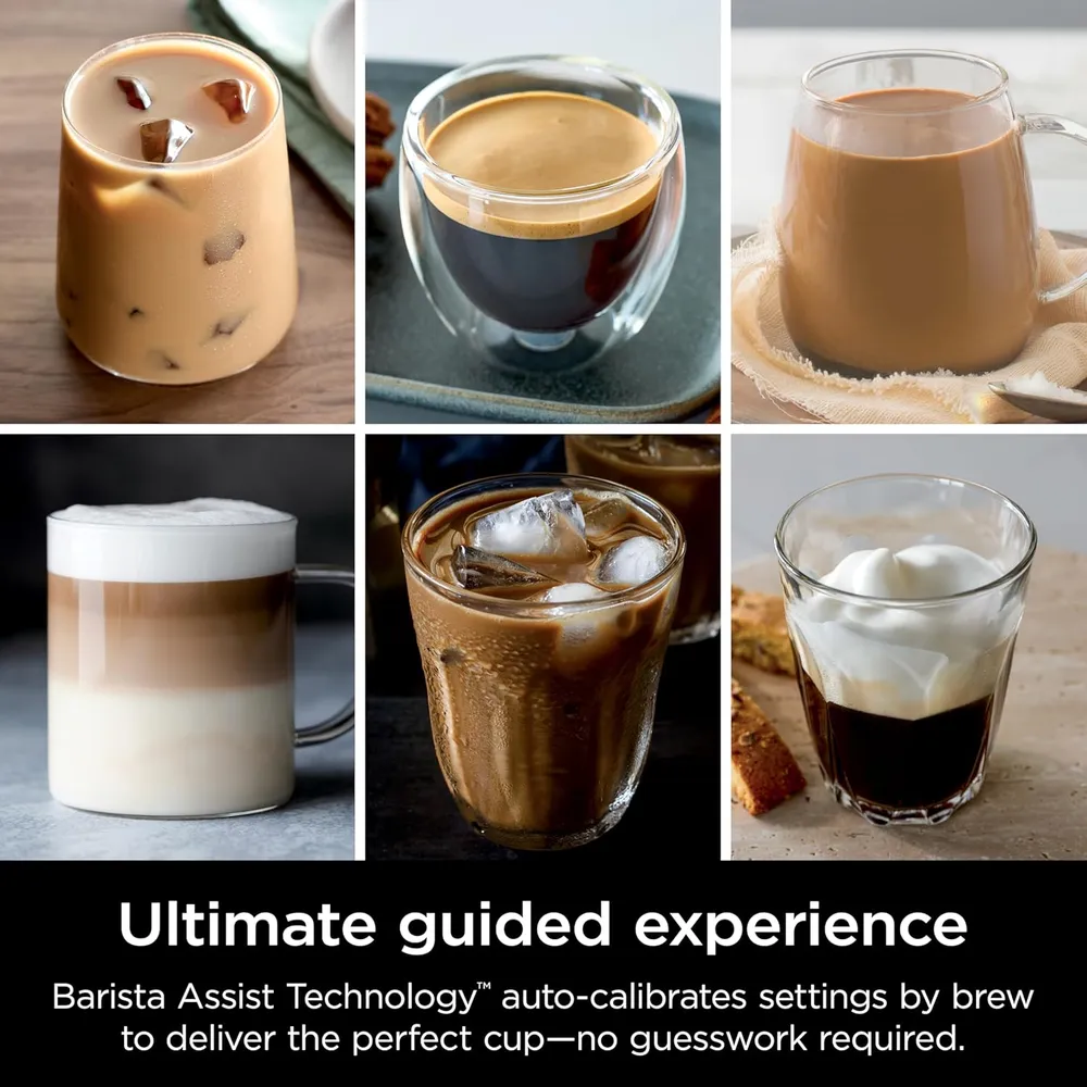 NINJA LUXE CAFÉ ES701, CAFETERA ESPRESSO Y FILTRO CON ESPUMADOR | NEGRO