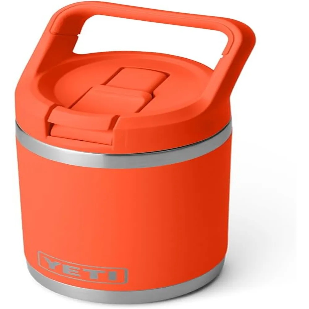 YETI Botella Rambler Jr. para Niños con Cañita de 12 oz | Naranja Fuerte