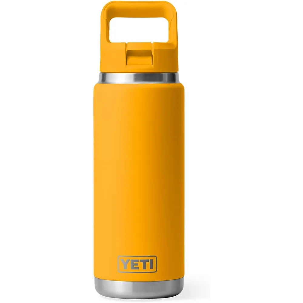 YETI Botella Rambler con Tapa de Cañita de 26 oz | Amarillo