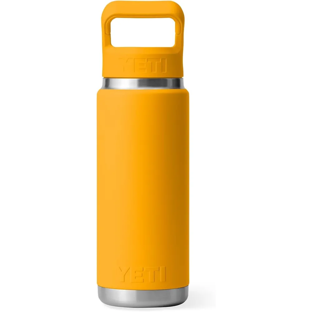 YETI Botella Rambler con Tapa de Cañita de 26 oz | Amarillo