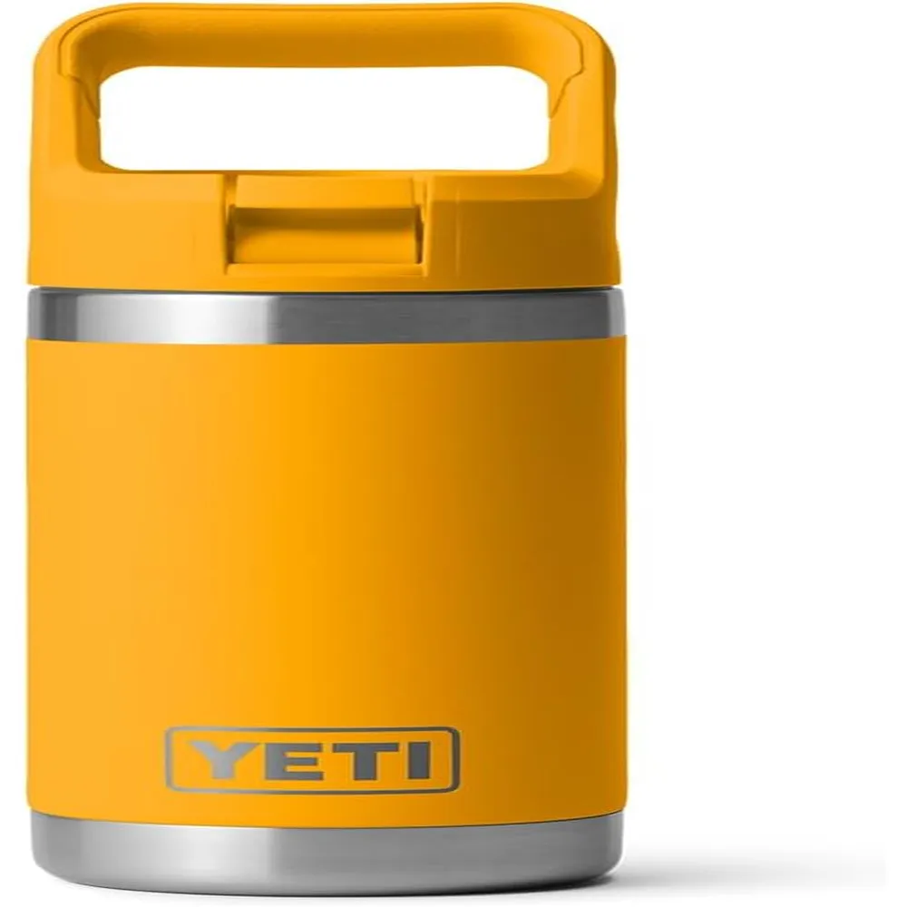 YETI Botella Rambler Jr. para Niños con Cañita de 12 oz | Naranja Claro