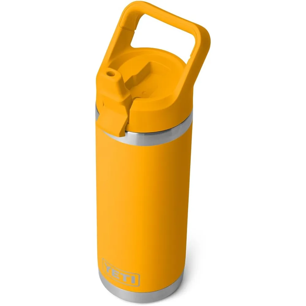 YETI Botella Rambler con Tapa de Cañita de 18 oz | Amarillo