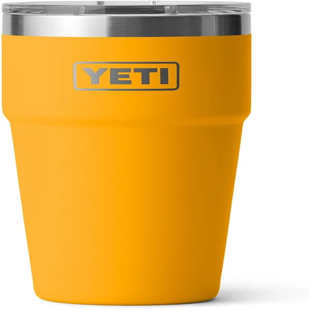 YETI Rambler Vaso de 20 oz de acero inoxidable y tapa MagSlider color anaranjado