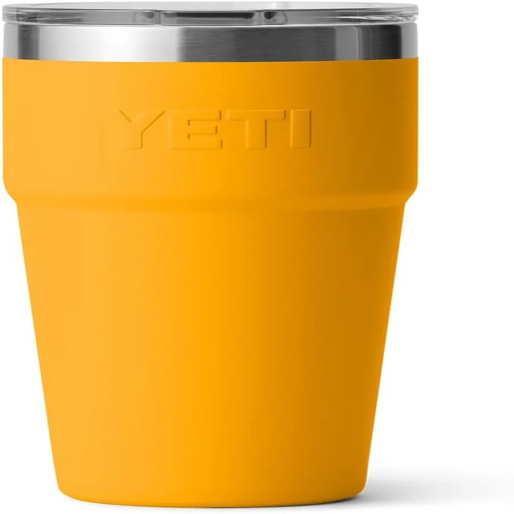 YETI Rambler Vaso de 20 oz de acero inoxidable y tapa MagSlider color anaranjado