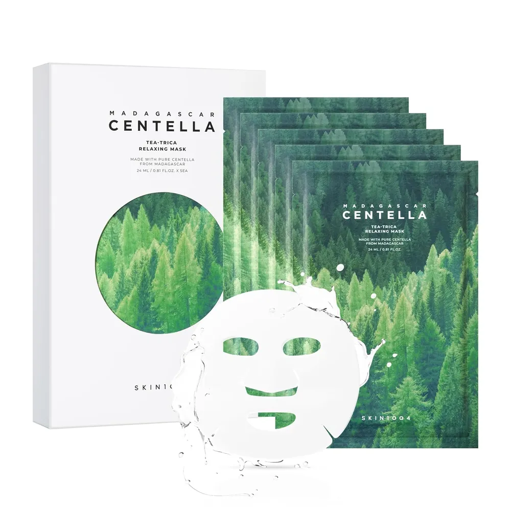 MASCARILLAS FACIALES TEA-TRICA CALMANTES ANTI IMPERFECCIONES SKIN1004 | 5 X 0.81 OZ / 24 ML
