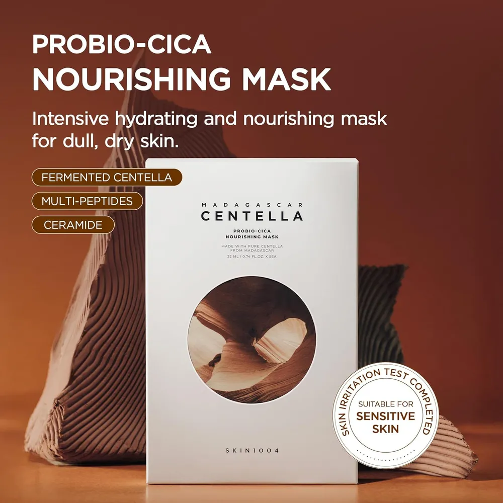 b0f62tychn_1_webp.webp MASCARILLAS FACIALES PROBIO-CICA NUTRITIVAS REPARADORAS SKIN1004 | 5 X 0.84 OZ / 23 ML