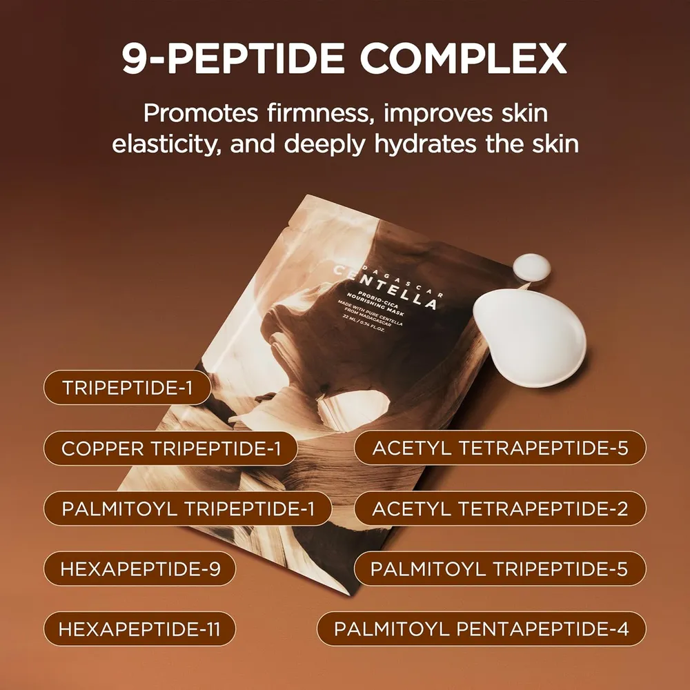 b0f62tychn_2_webp.webp MASCARILLAS FACIALES PROBIO-CICA NUTRITIVAS REPARADORAS SKIN1004 | 5 X 0.84 OZ / 23 ML