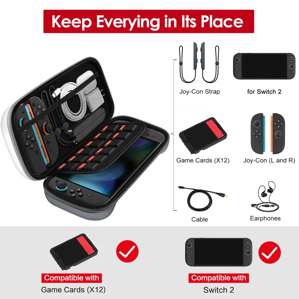 Estuche de Viaje para Nintendo Switch 2 | Retro N3S