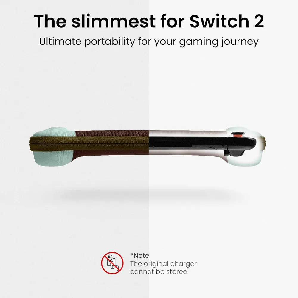 Estuche Slim para Nintendo Switch 2 | Marrón y Verde Jade