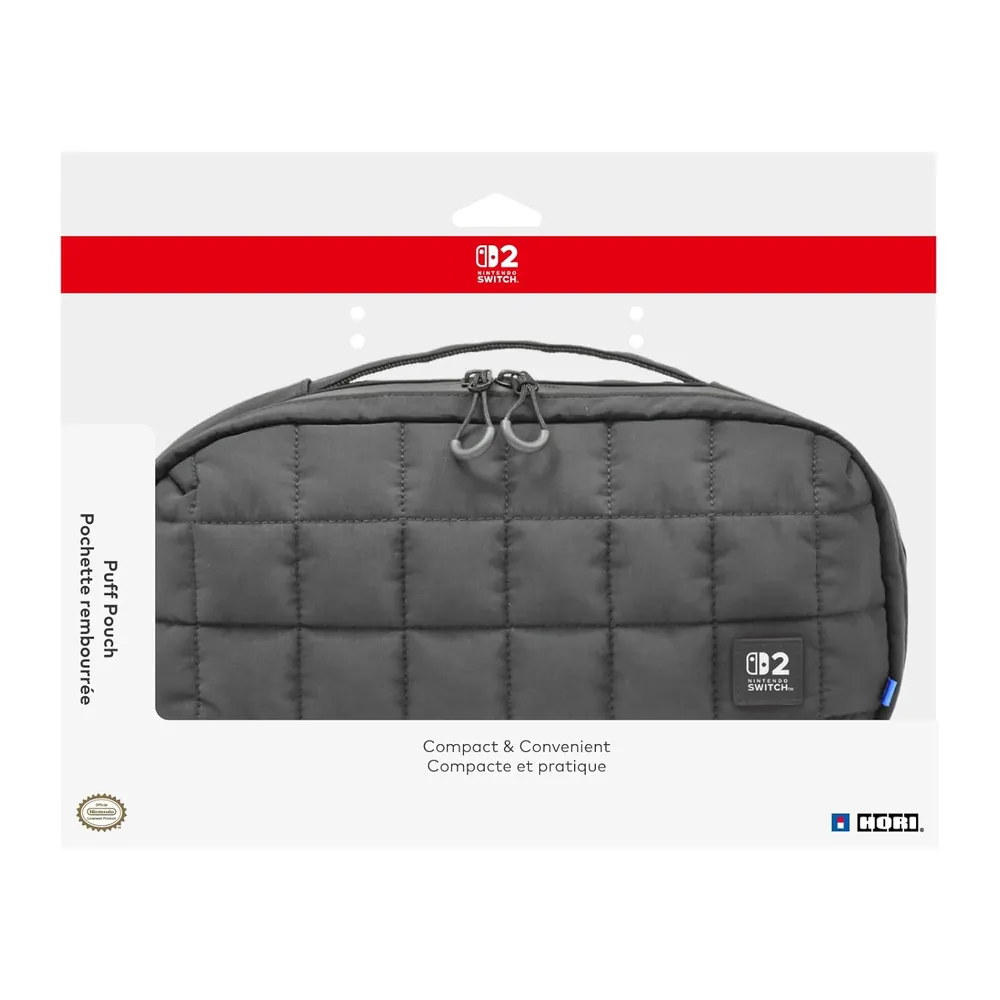Estuche Puff Pouch Para Nintendo Switch 2 Licenciado por Nintendo | Negro
