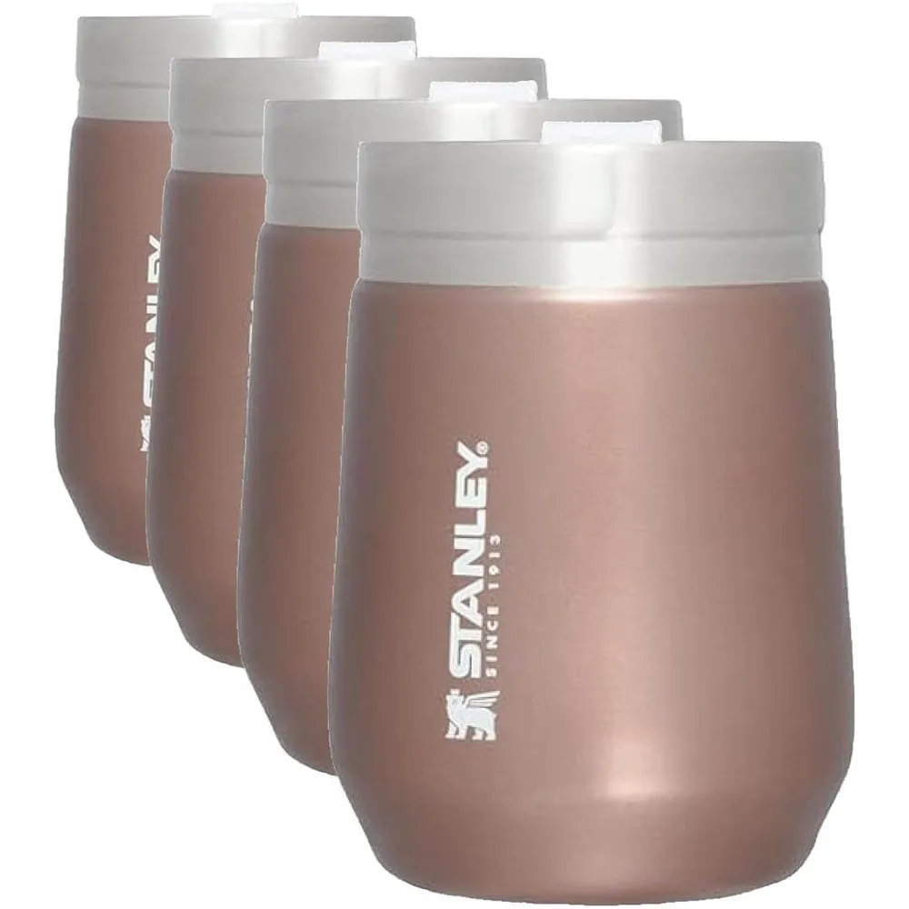 Stanley Wine Tumbler 10 oz (Pack de 4) | Rose Quartz Glow