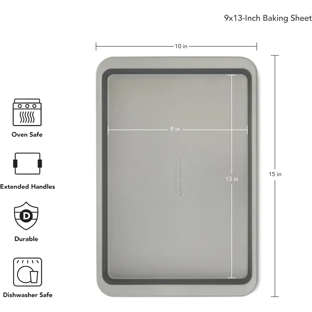 b0f671llk3_1_webp.webp KitchenAid bandejas de horno 23x33 cm, acero | Contorno plateado