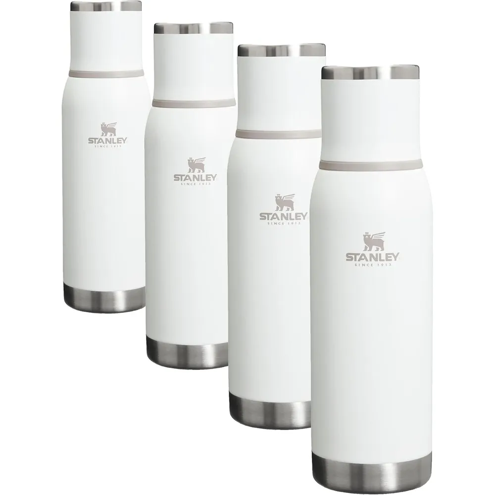 Stanley Adventure To Go – Vaso de Viaje 25 oz (Paquete de 4)  | Frost White