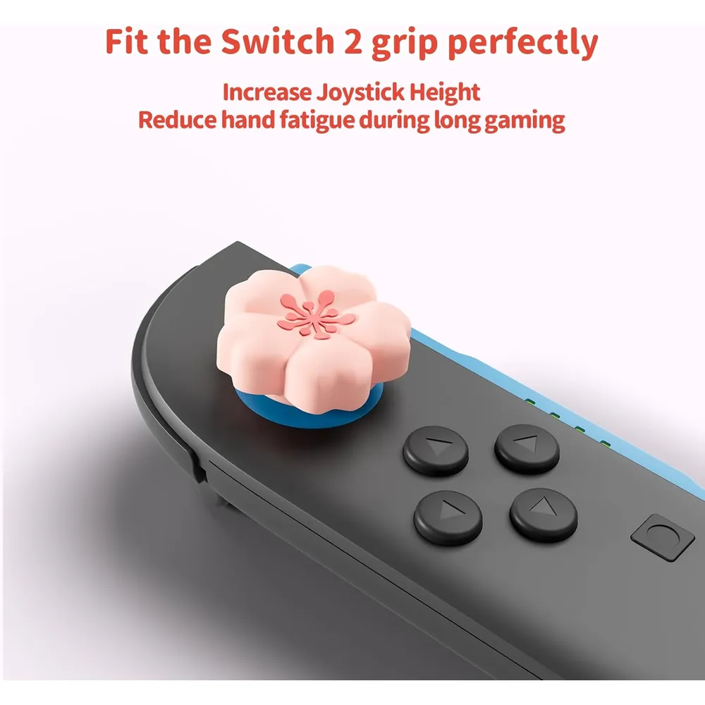 Agarres para Pulgar Sakura Para Nintendo Switch 2 (4 Unidades)