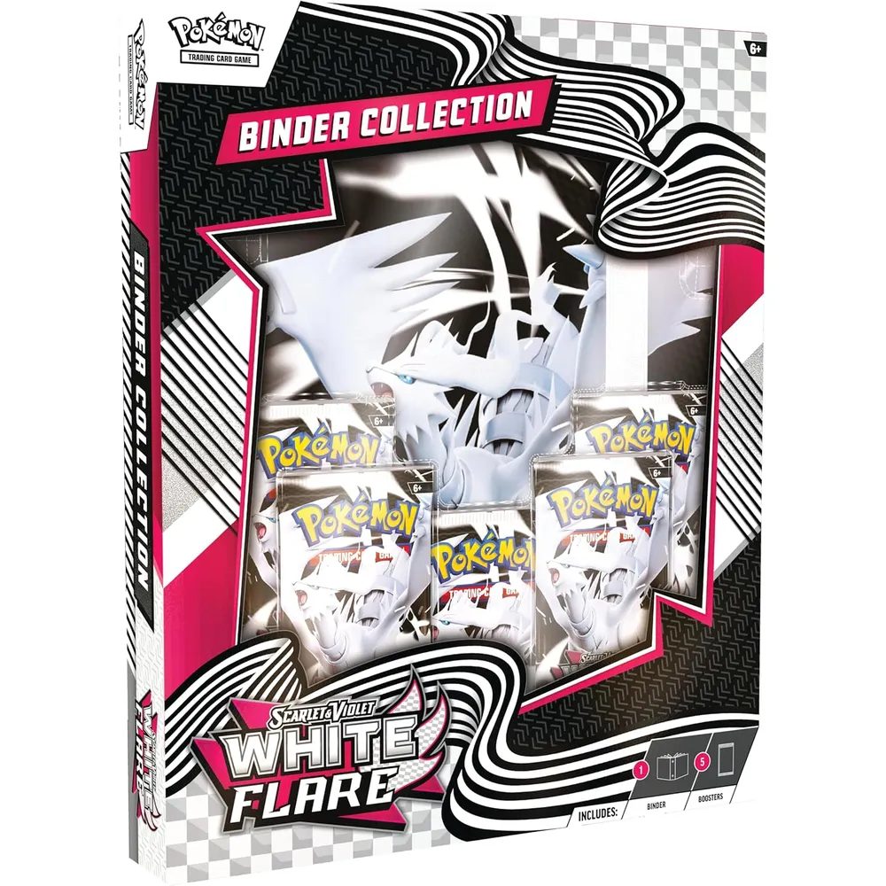 JUEGO DE CARTAS POKÉMON TCG SCARLET & VIOLET WHITE FLARE BINDER COLLECTION (INGLÉS)