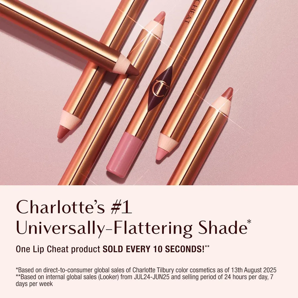 Charlotte Tilbury Lip Cheat Lápiz delineador de labios | Pillow Talk Intense - marrón rojizo intenso