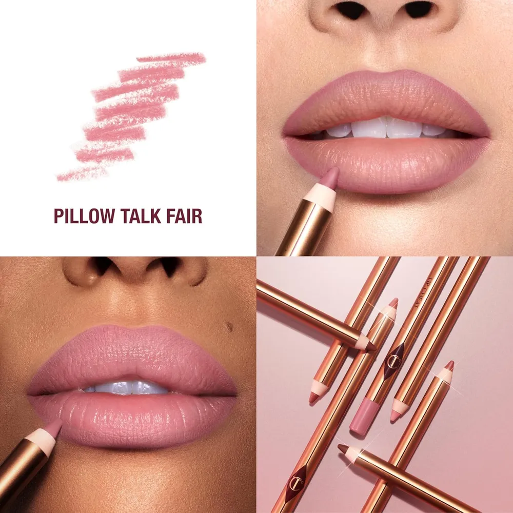 Charlotte Tilbury Lip Cheat Lápiz delineador de labios | Pillow Talk Fair - rosa de tonos fríos