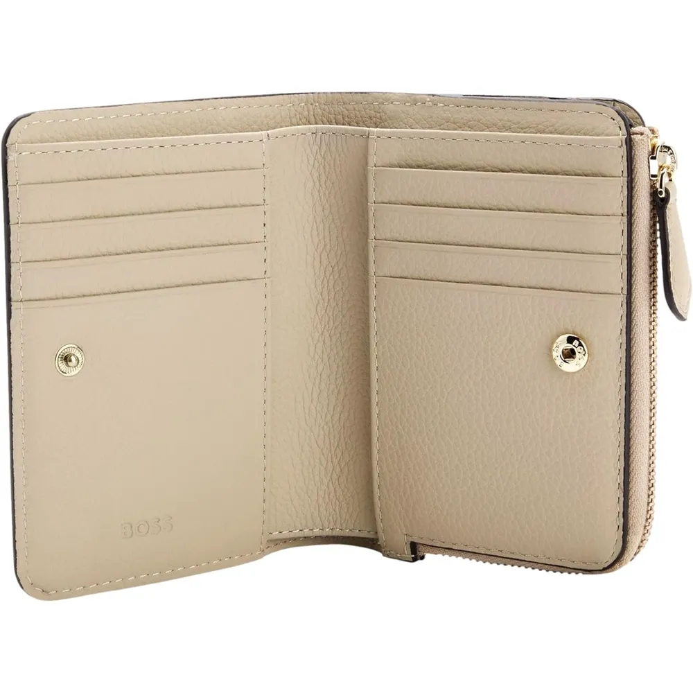 BILLETERA HUGO BOSS LENAH BEIGE MUJER