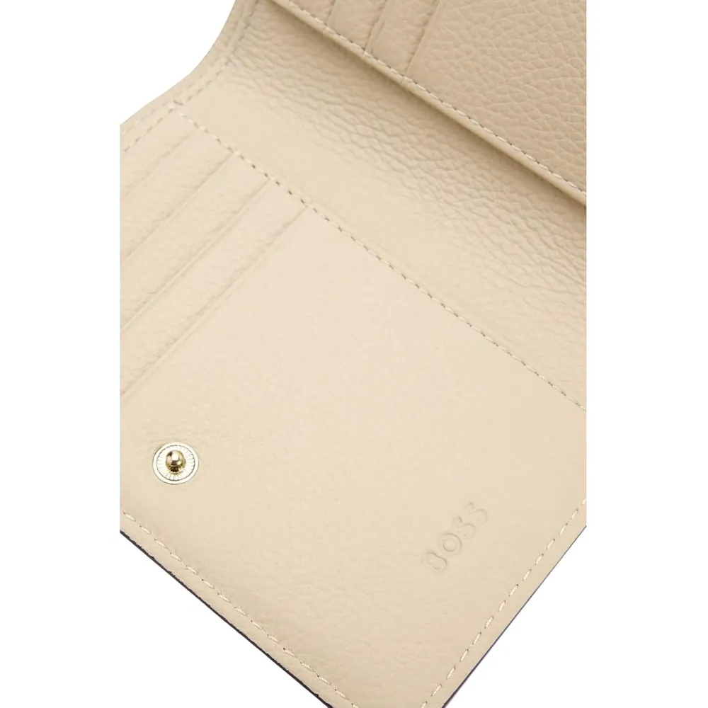 BILLETERA HUGO BOSS LENAH BEIGE MUJER
