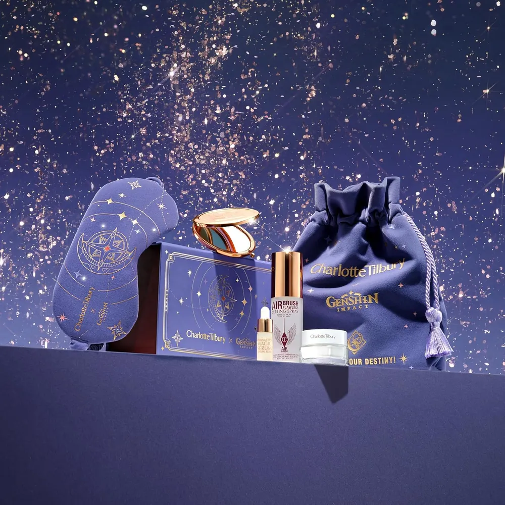 Charlotte Tilbury x Genshin Impact Starfell Treasure Kit de cuidado de la piel viaje