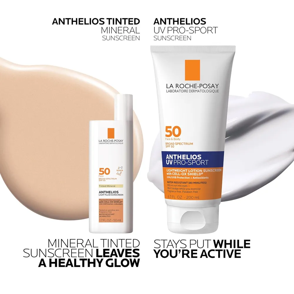 SET LA ROCHE-POSAY ANTHELIOS CON COLOR SPF 40 - 50 ML + UV PRO-SPORT SPF 50 - 200 ML