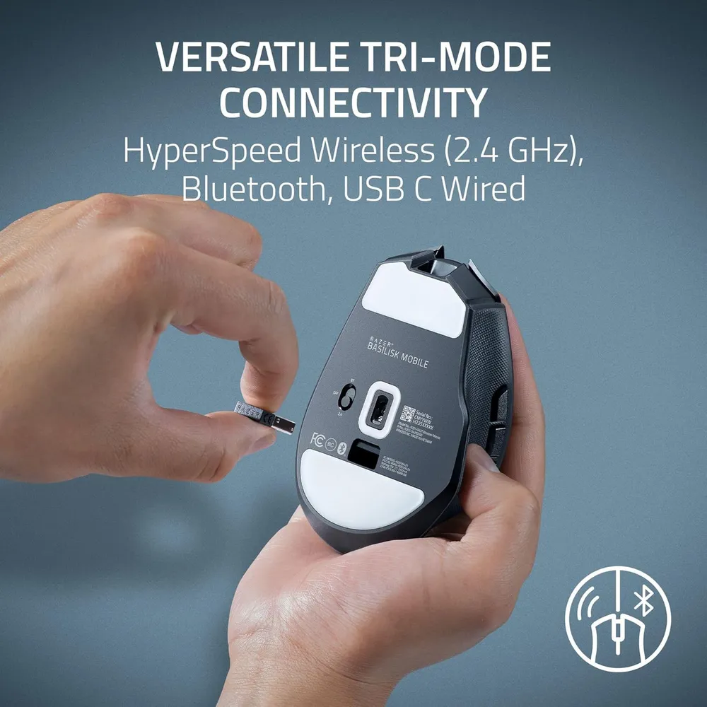 MOUSE INALÁMBRICO BASILISK MOBILE RAZER | NEGRO
