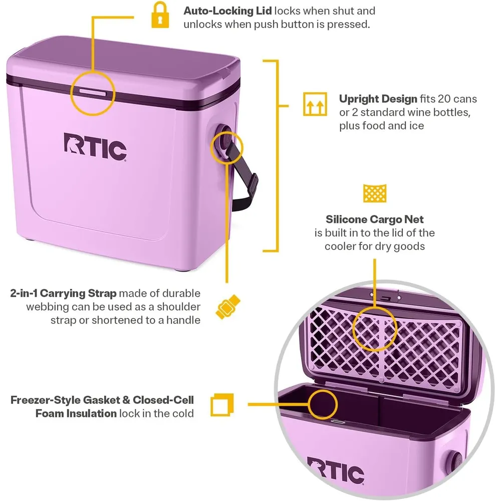 COOLER RTIC | LAVENDER / PLUM