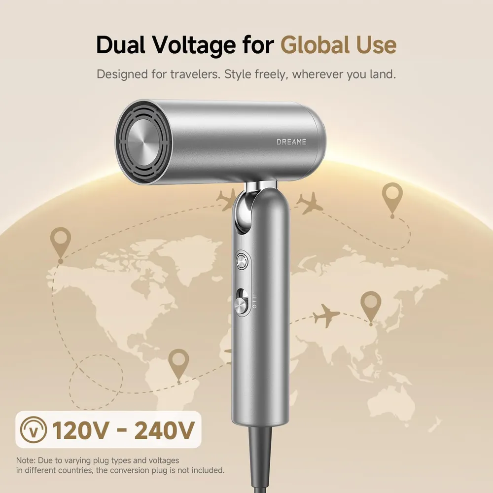 DREAME POCKET PRO SECADOR DE VIAJE CON DIFUSOR | GRIS