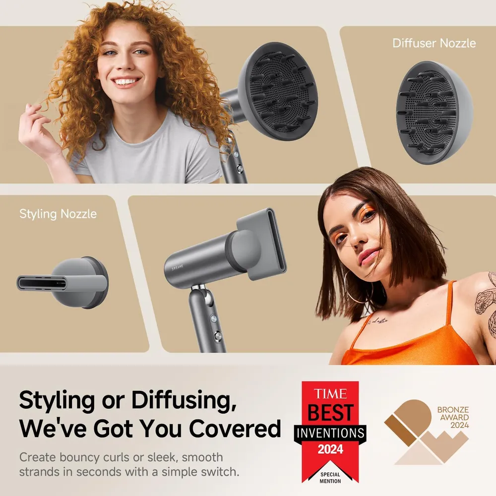 DREAME POCKET PRO SECADOR DE VIAJE CON DIFUSOR | GRIS