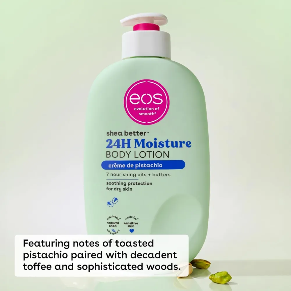 EOS LOCIÓN CORPORAL SHEA BETTER PISTACHO | 16 OZ / 473 ML