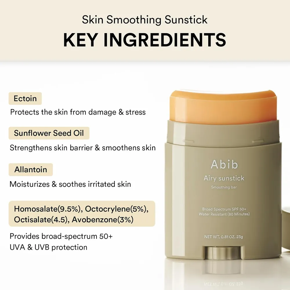 Barra protectora solar Duo Abib de 1.58 oz / 45 g | Airy & Quick