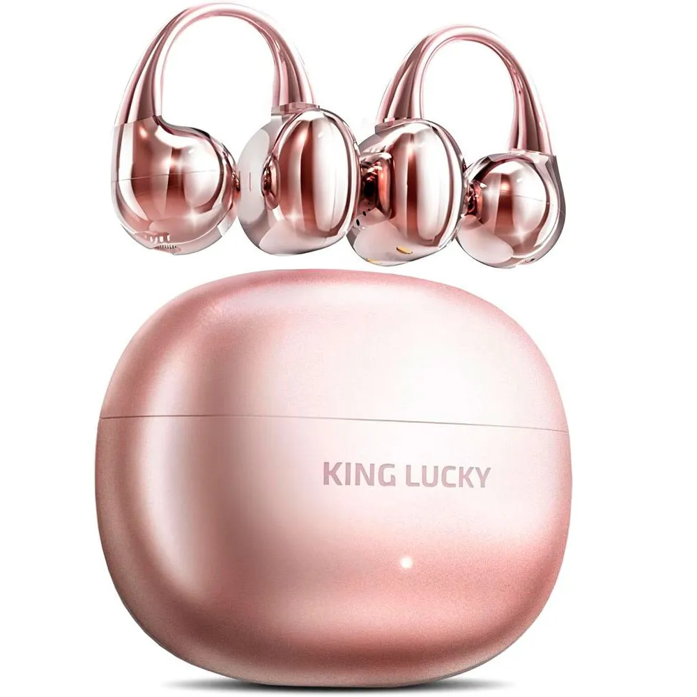AUDÍFONOS INALÁMBRICOS KING LUCKY GEN 3 CLIP BLUETOOTH 6.0 | ROSA