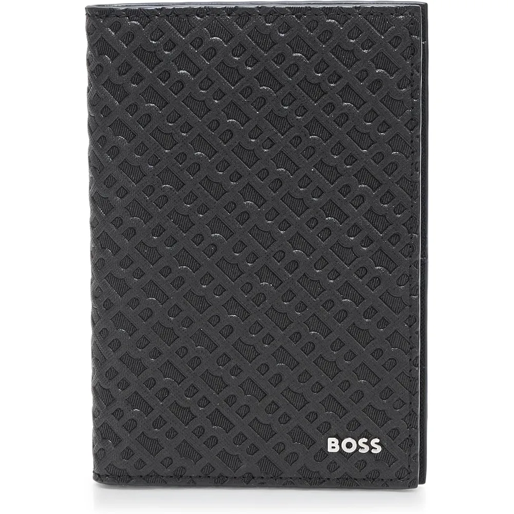 PORTAPASAPORTE HUGO BOSS ZAIR NEGRO