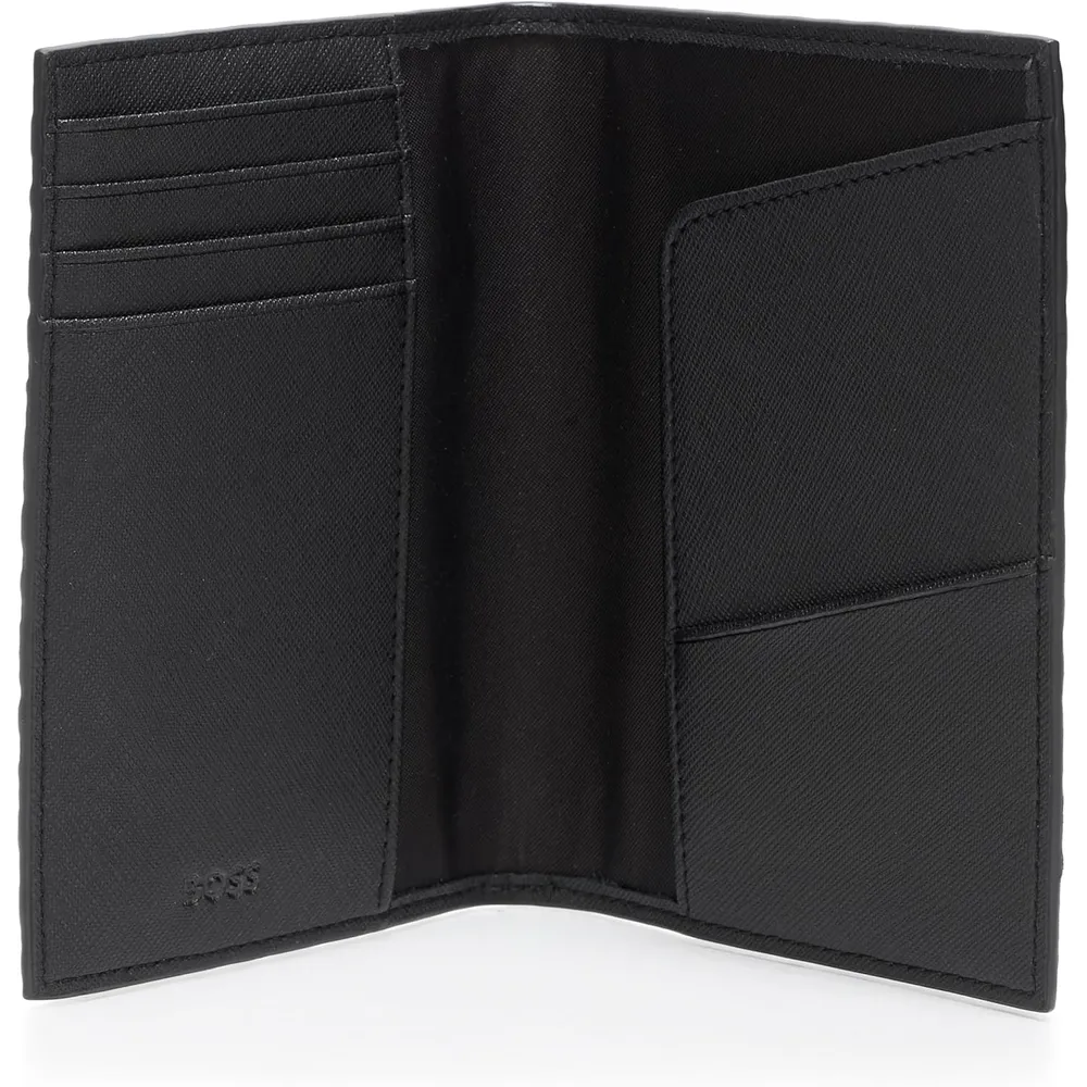 PORTAPASAPORTE HUGO BOSS ZAIR NEGRO