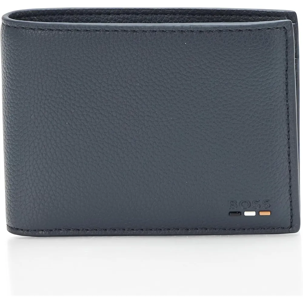 BILLETERA HUGO BOSS RAY BIFOLD AZUL HOMBRE