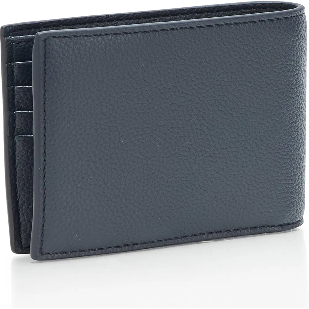 BILLETERA HUGO BOSS RAY BIFOLD AZUL HOMBRE