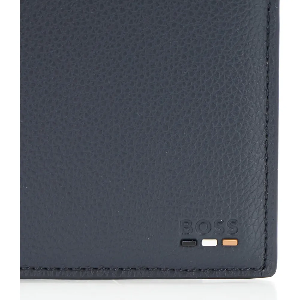 BILLETERA HUGO BOSS RAY BIFOLD AZUL HOMBRE