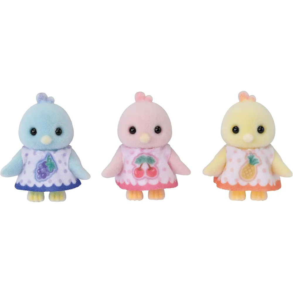 MUÑECA SYLVANIAN FAMILIES FAMILIA PÁJAROS CÍTRICOS