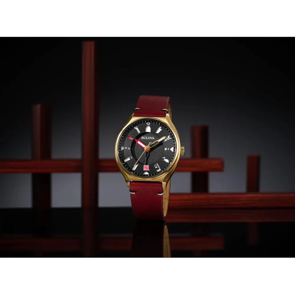 Bulova reloj automático de hombre estilo Frank Lloyd Wright 3 agujas de cuarzo | Burdeo