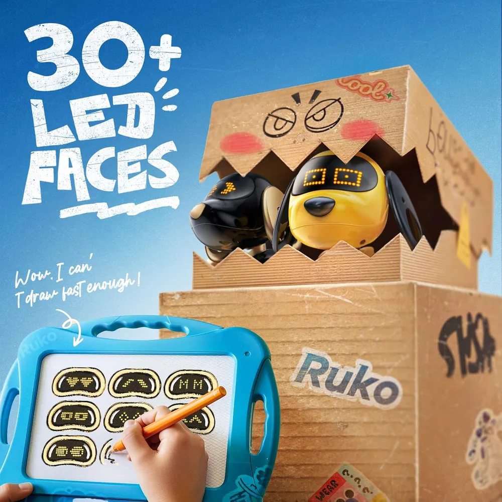 b0f9k959q2_2_webp.webp Ruko 18011 perro robot con control remoto y gestos | Amarillo
