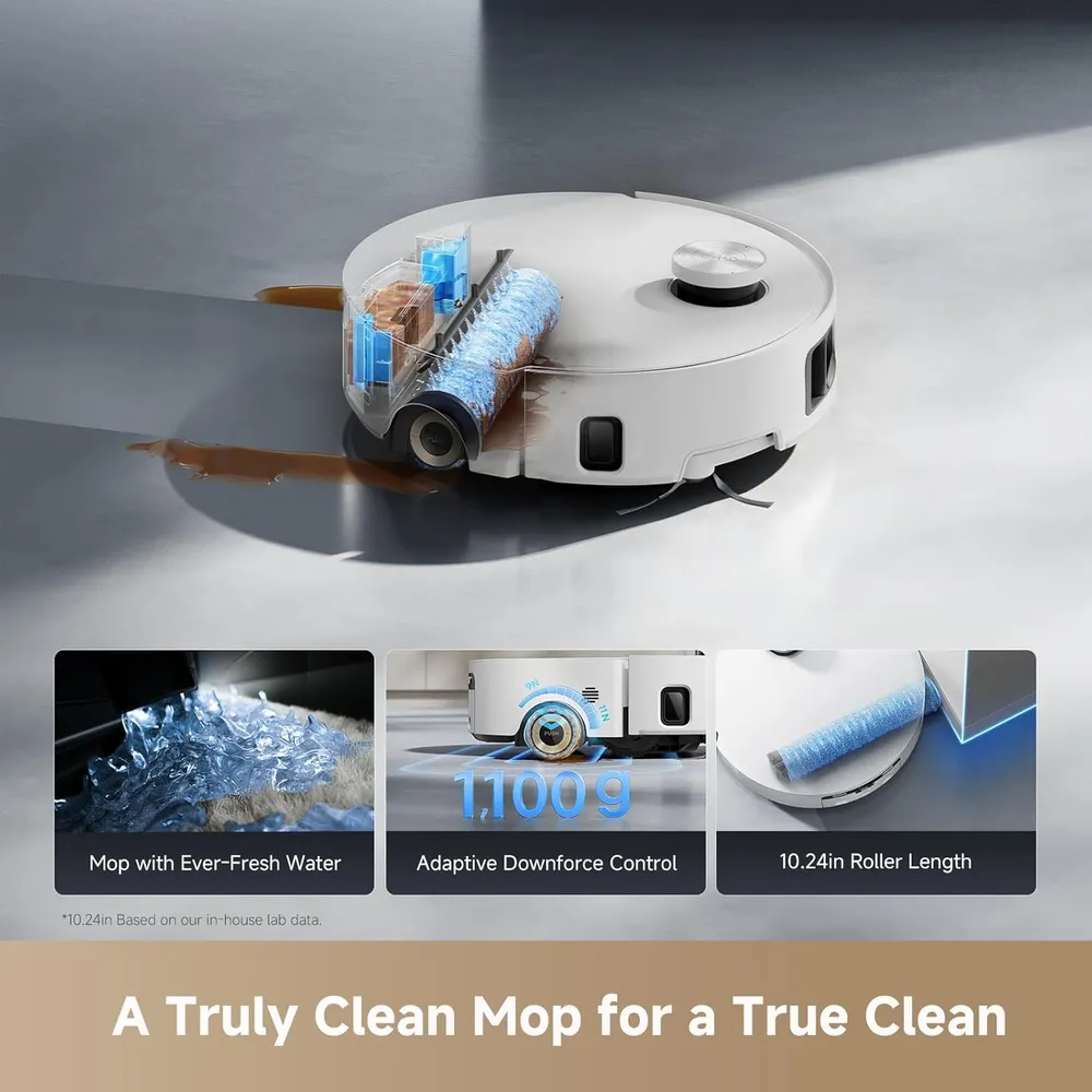 ASPIRADORA ROBOT CON RODILLO AQUA10 DREAME | BLANCO